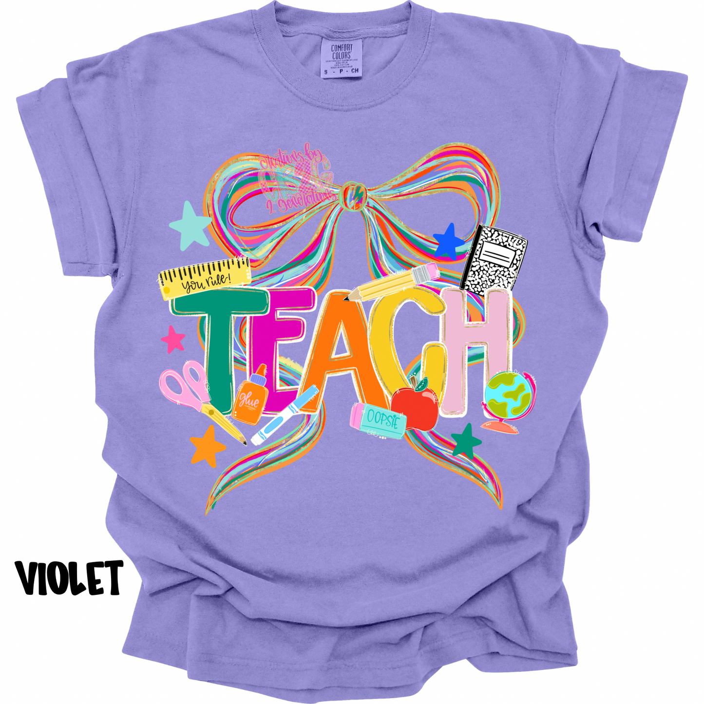 MULTICOLORED TEACH BOW