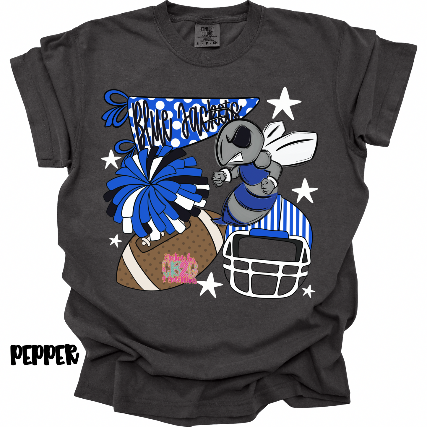 BLUE JACKETS FOOTBALL COLLAGE PREORDER (YOUTH)