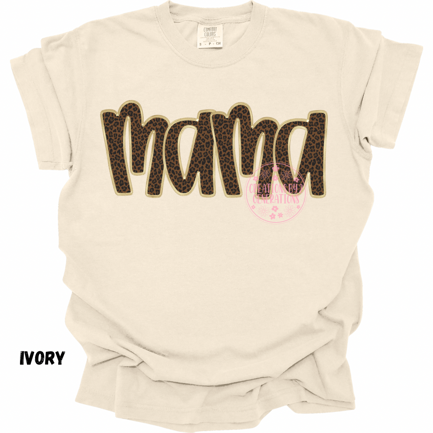 MAMA LEOPARD WITH GOLD STITCH PREORDER
