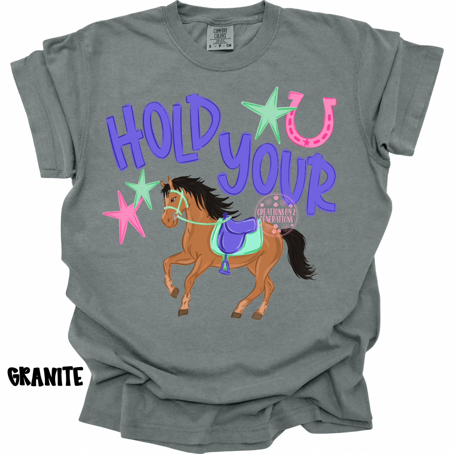 HOLD YOUR HORSES PURPLE/PINK PREORDER (YOUTH)