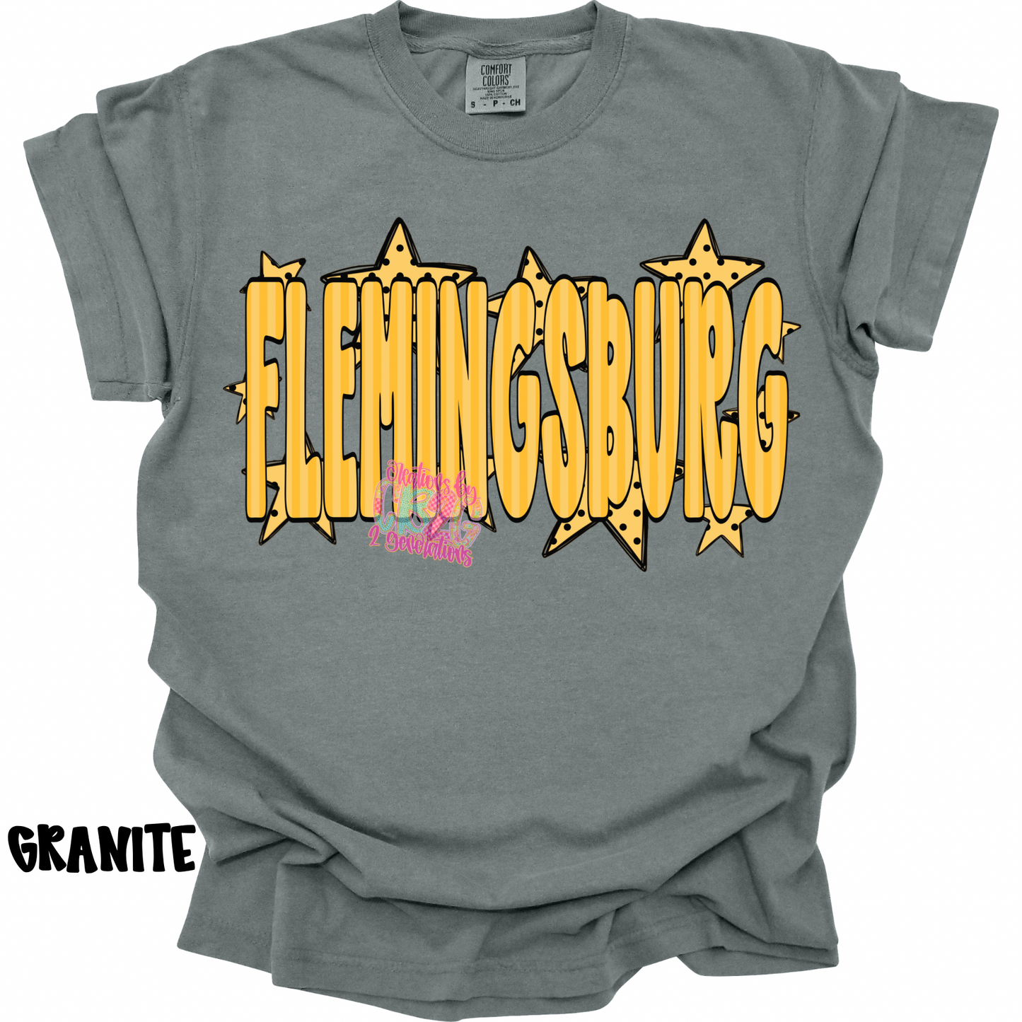 FLEMINGSBURG YELLOW STRIPES WITH STARS PREORDER