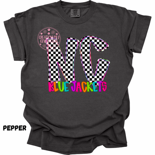 NC BLUE JACKETS COLORFUL & CHECKERED PREORDER