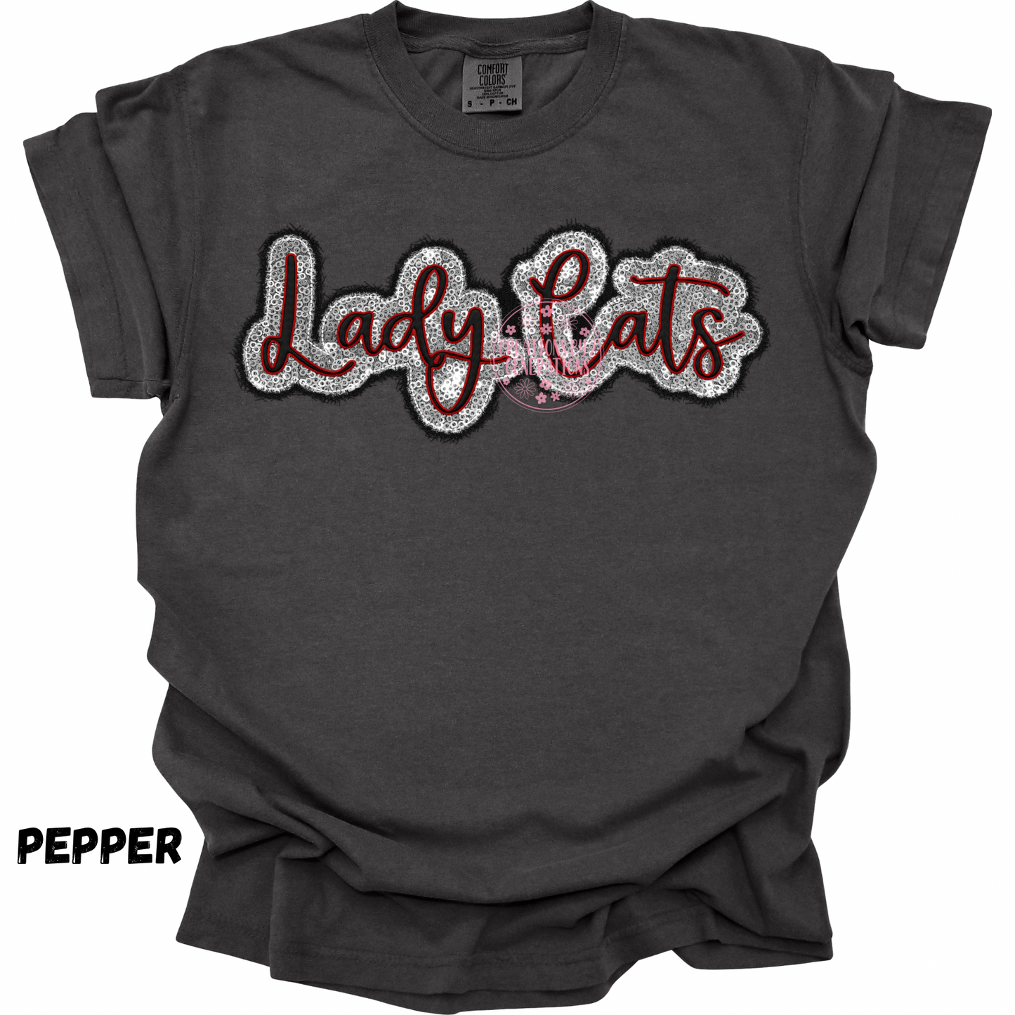 LADY CATS FAUX EMBROIDERY
