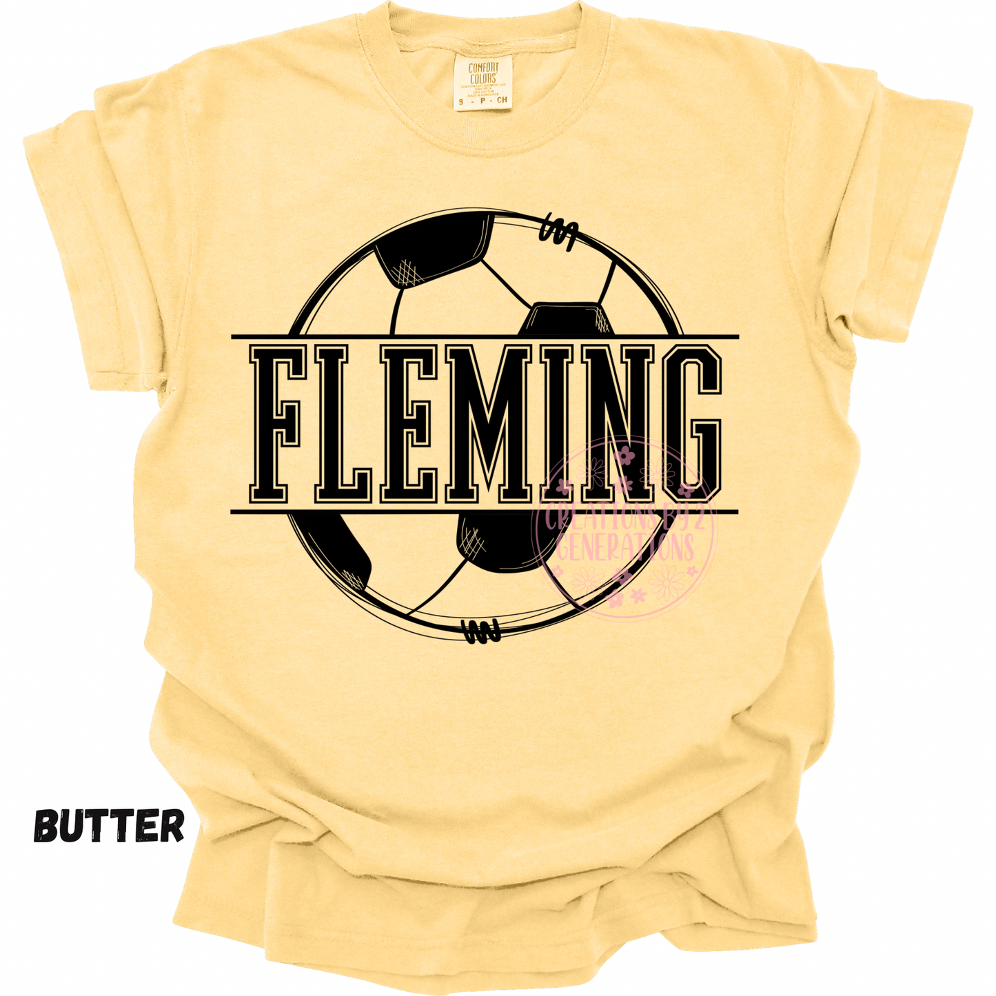 FLEMING SOCCER BLACK OUTLINE PREORDER (YOUTH)