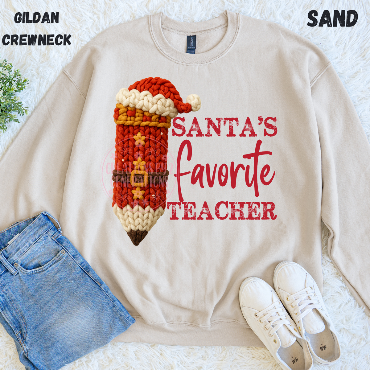 SANTA’S FAVORITE TEACHER SWEATSHIRT PREORDER