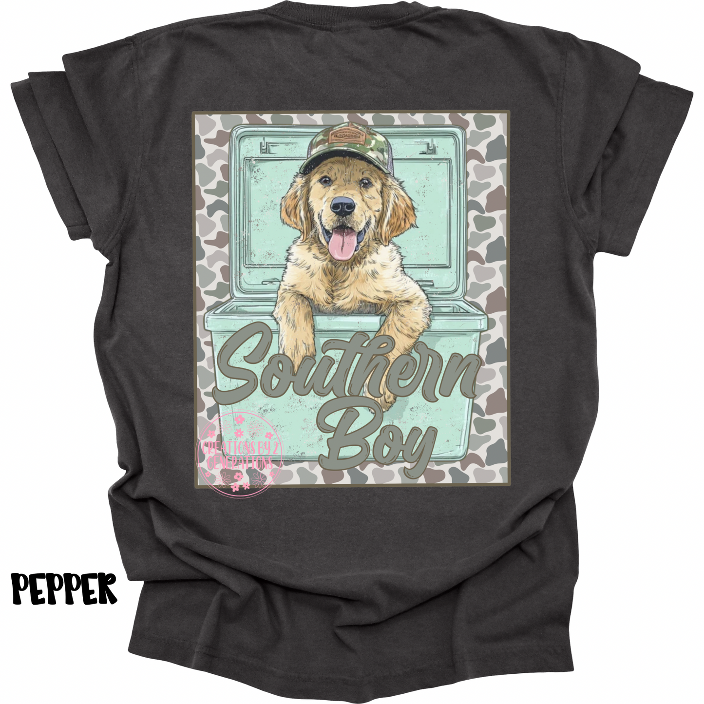 SOUTHERN BOY DOG IN COOLER WITH FRONT POCKET DESIGN PREORDER (YOUTH)