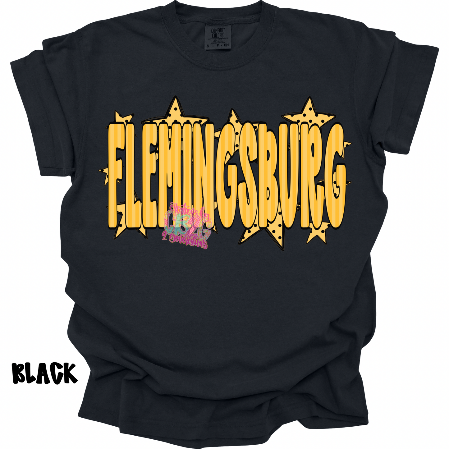 FLEMINGSBURG YELLOW STRIPES WITH STARS PREORDER