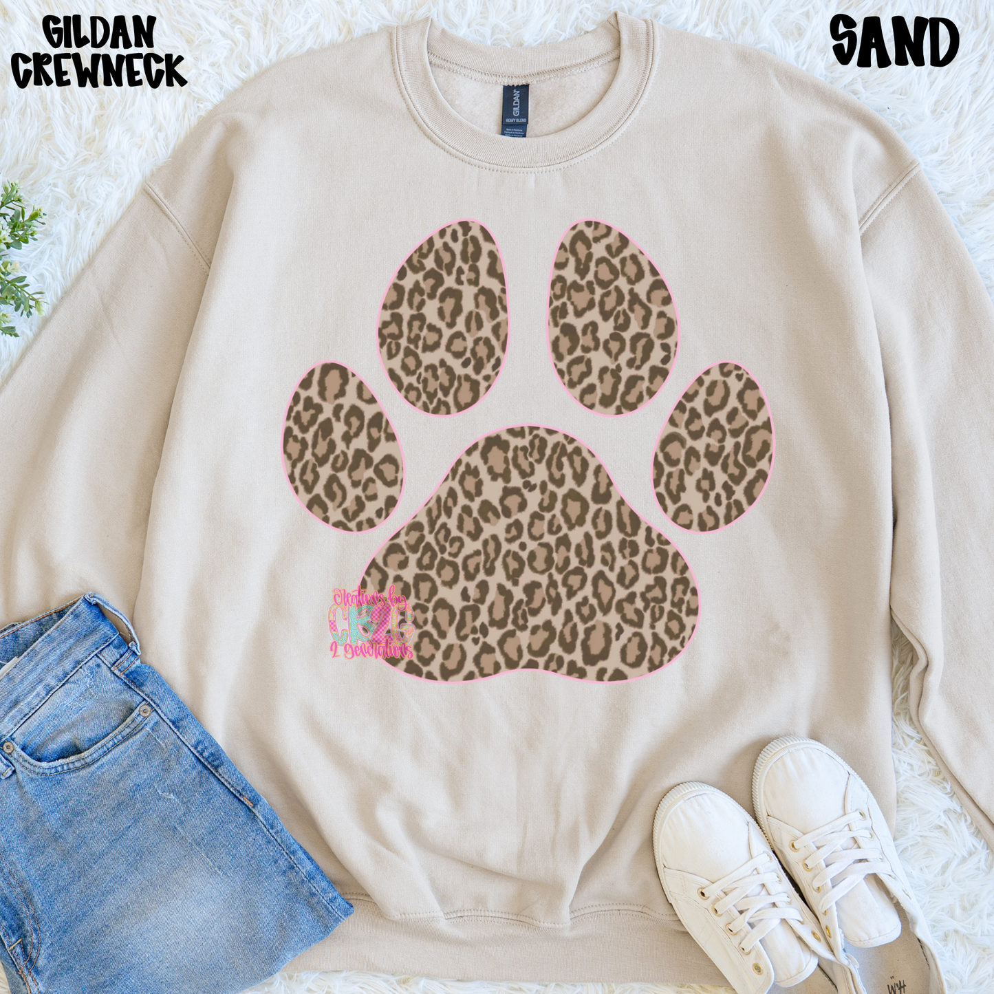 LEOPARD PAW SWEATSHIRT PREORDER