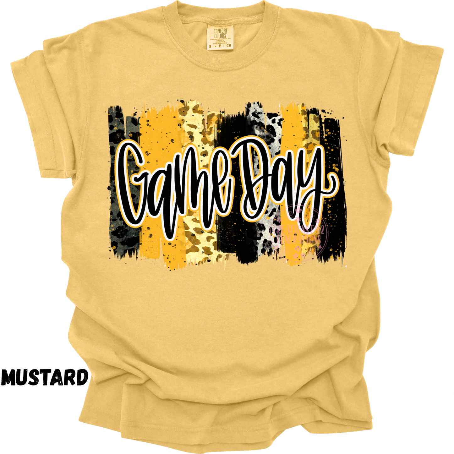 GAME DAY BLACK GOLD PAINT STROKES PREORDER