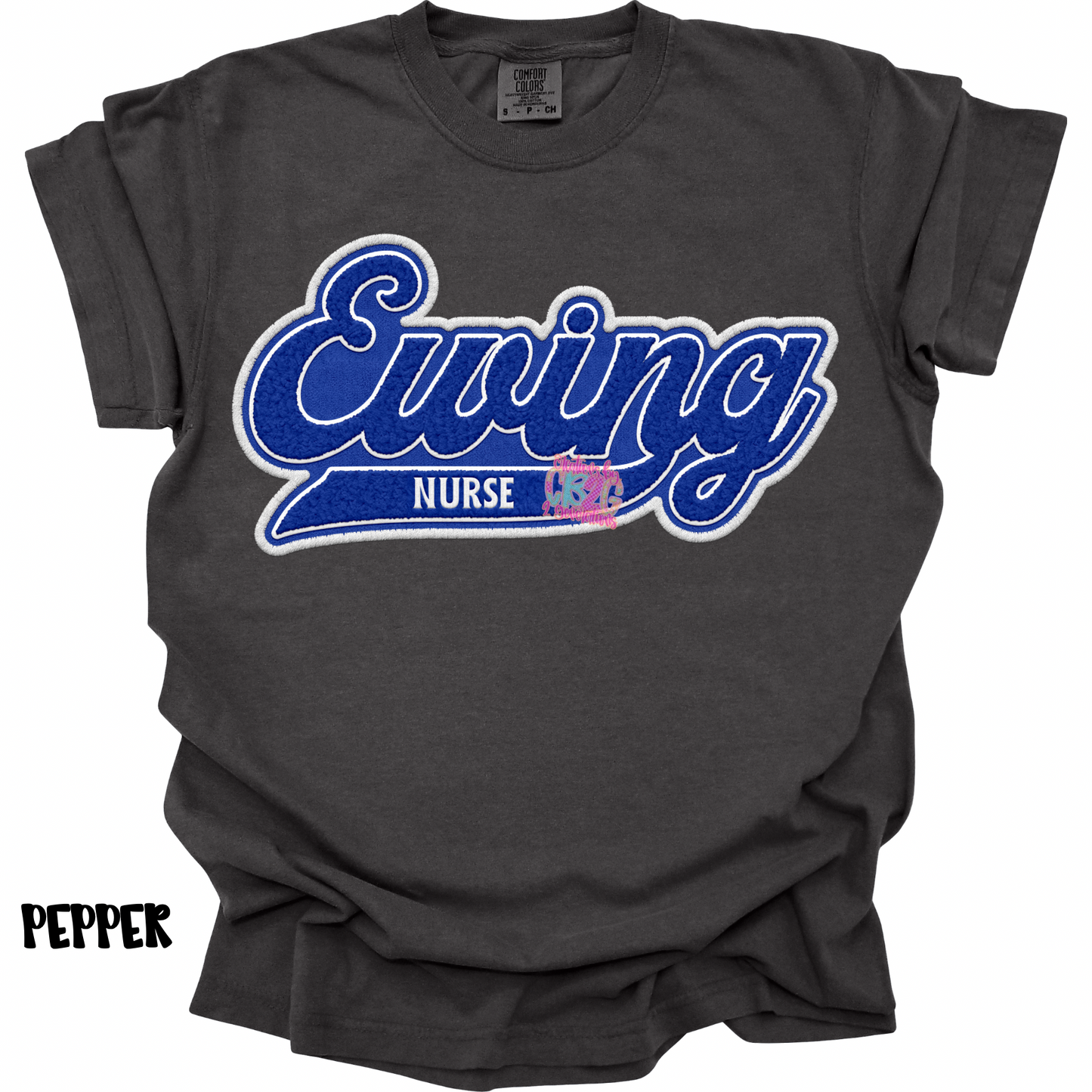 EWING NURSE FAUX EMBROIDERY PREORDER