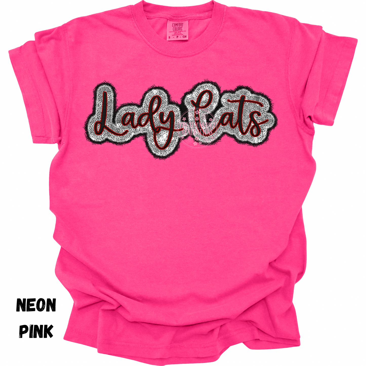 LADY CATS FAUX EMBROIDERY