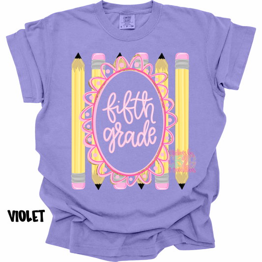 FIFTH GRADE WITH FRAME & PENCILS PREORDER (YOUTH)