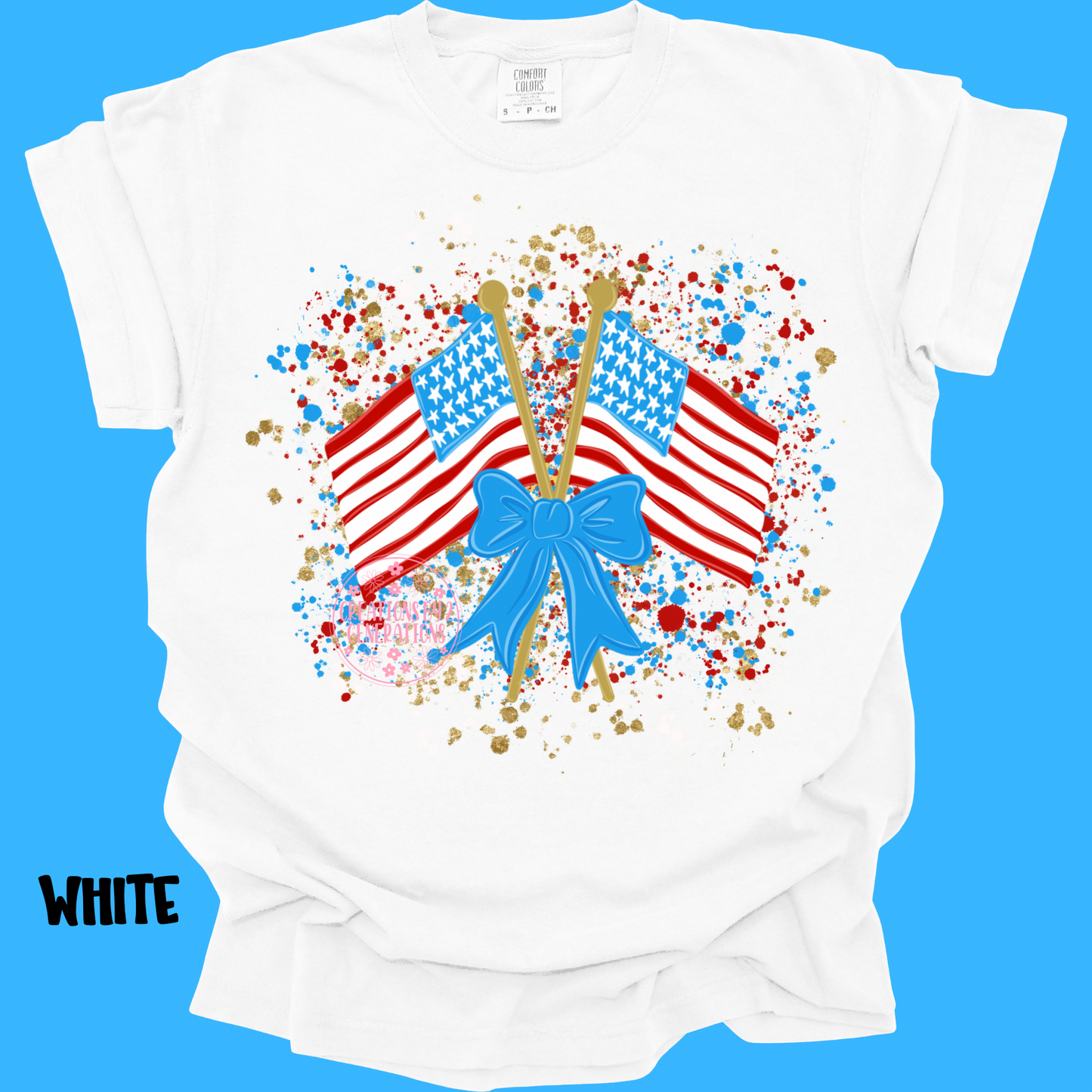2 FLAGS WITH PAINT SPLATTER PREORDER