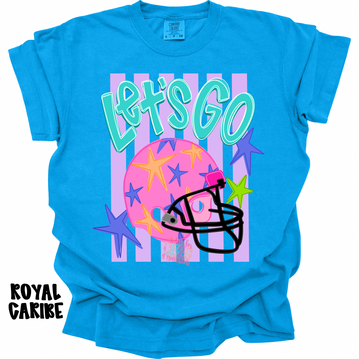 LET’S GO PINK HELMET WITH STRIPES COLORFUL PREORDER