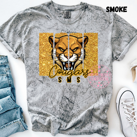 SMS COUGARS GOLD BACKGROUND PRINT