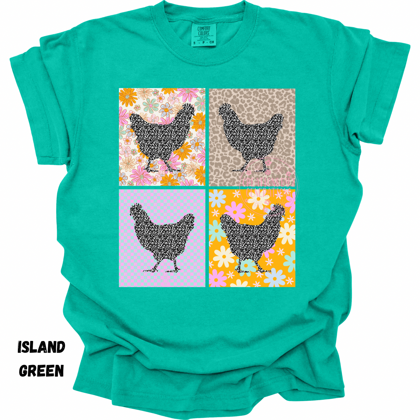 FLORAL CHICKEN SQUARES PREORDER
