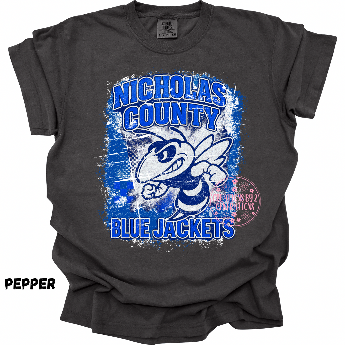 NICHOLAS COUNTY BLUE JACKETS GRUNGE PREORDER (YOUTH)