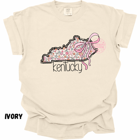 KENTUCKY FLORAL STATE WITH BOW PREORDER