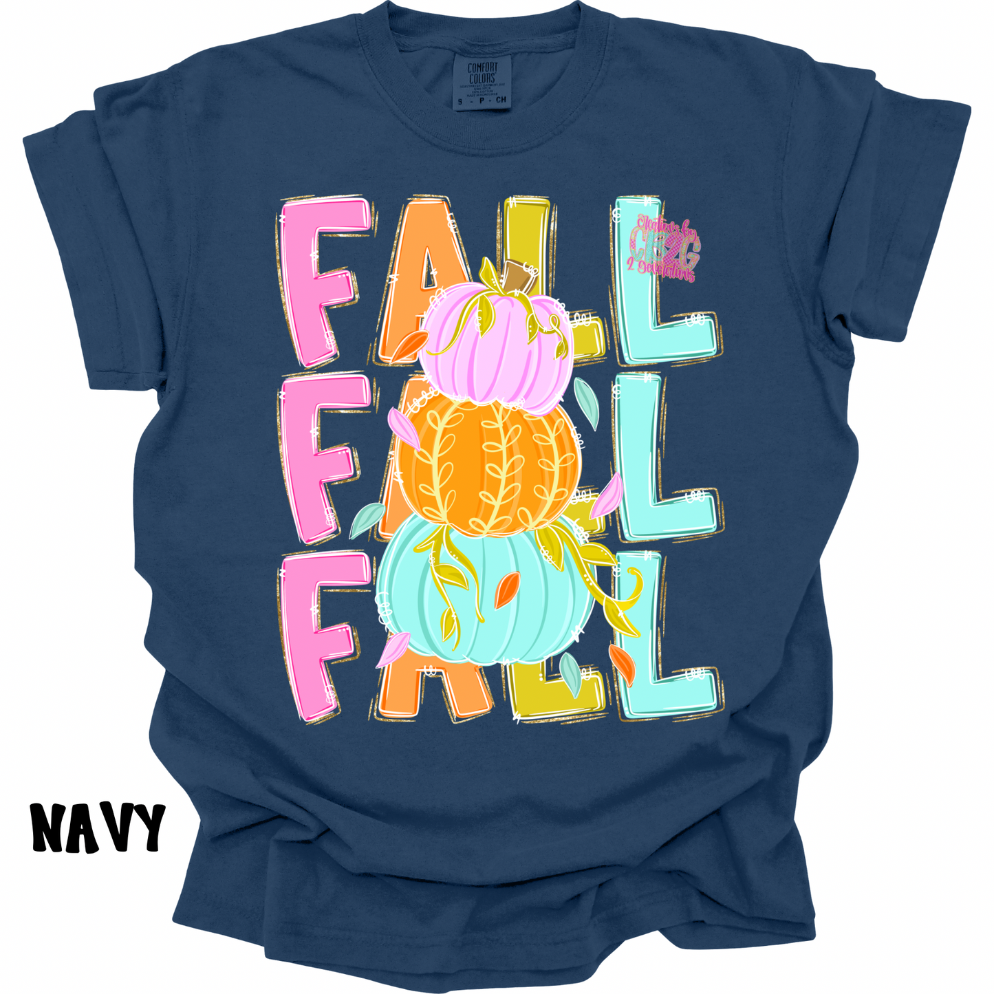 FALL MULTICOLORED WITH PUMPKIN STACK PREORDER