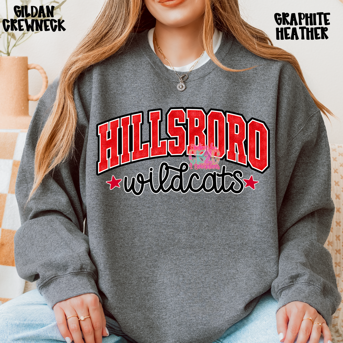 HILLSBORO WILDCATS DISTRESSED LOOK PREORDER
