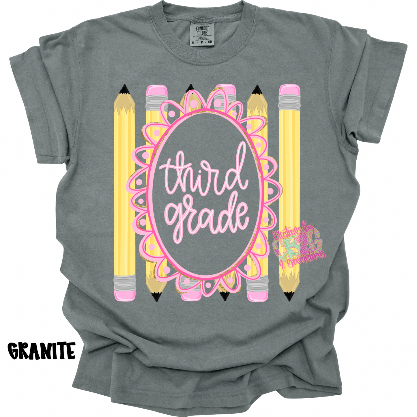 THIRD GRADE FRAME WITH PENCILS PREORDER (YOUTH)