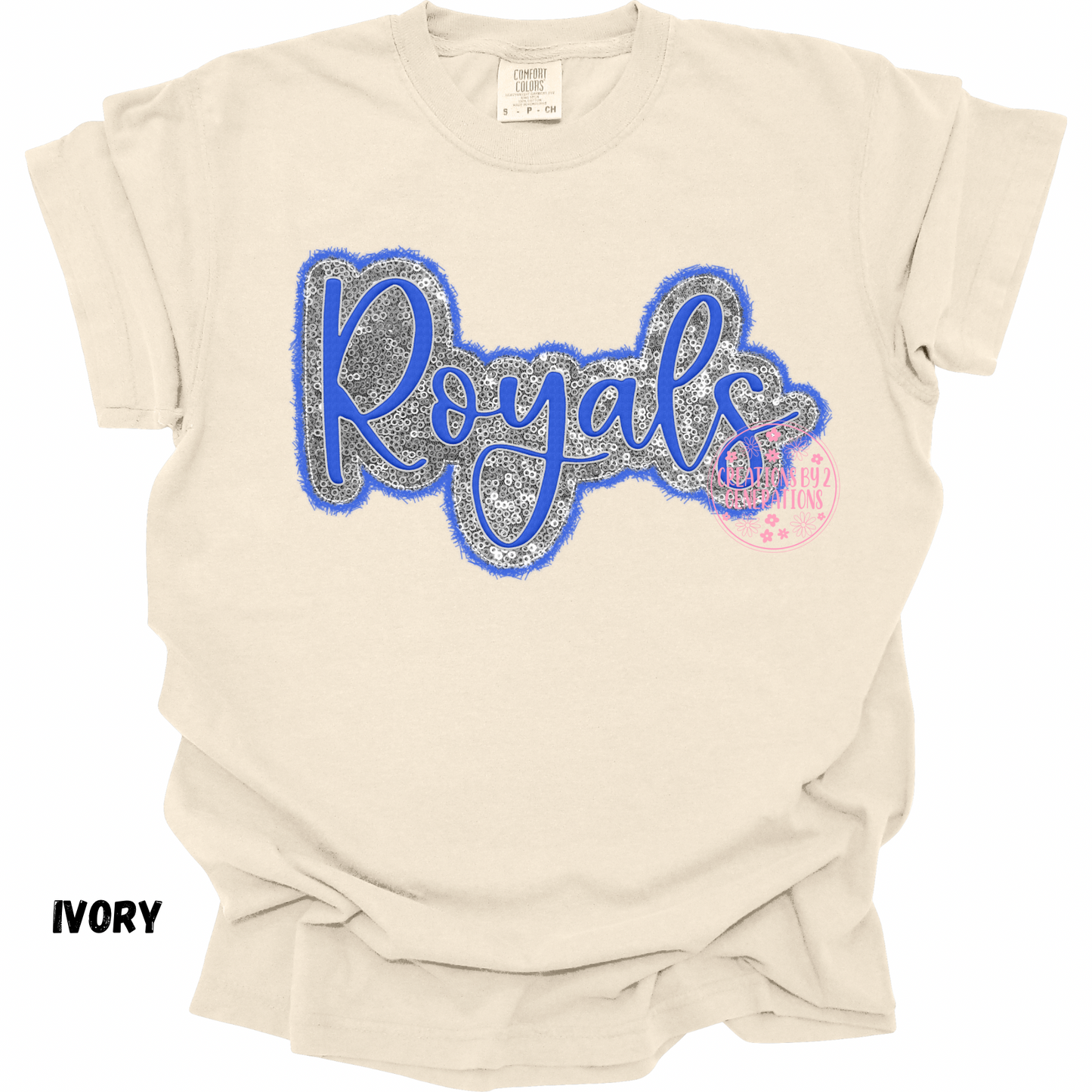 ROYALS CURSIVE FAUX SEQUINS PREORDER