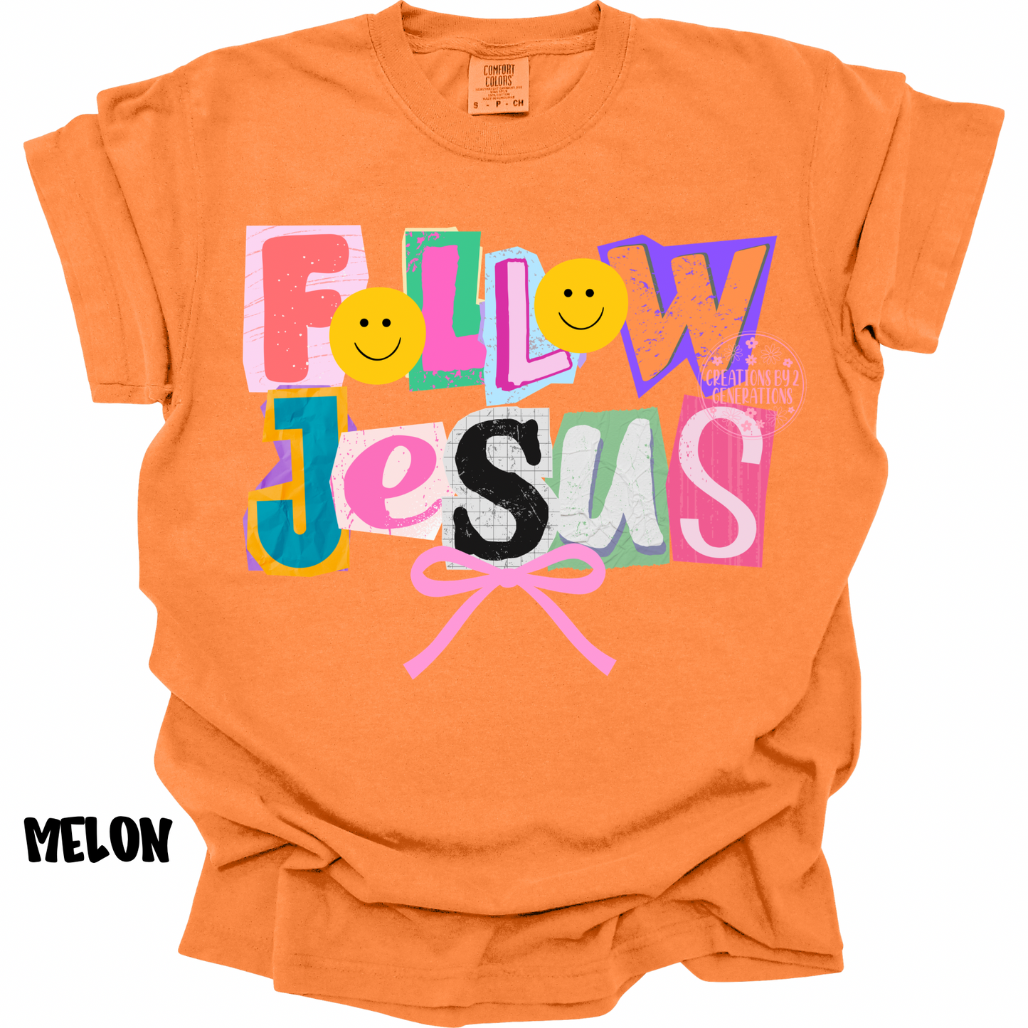 FOLLOW JESUS WITH PINK BOW PREORDER