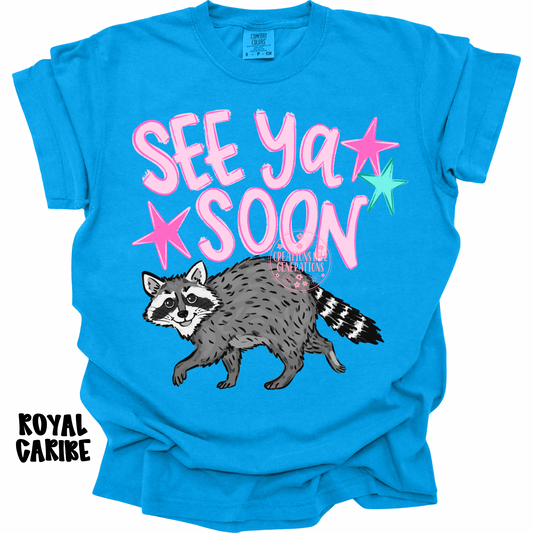 SEE YA SOON (FRONT DESIGN) COON BACKSIDE (BACK DESIGN) PREORDER (YOUTH)