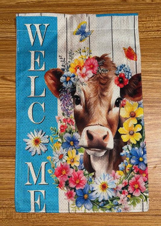 Cow Welcome Flag