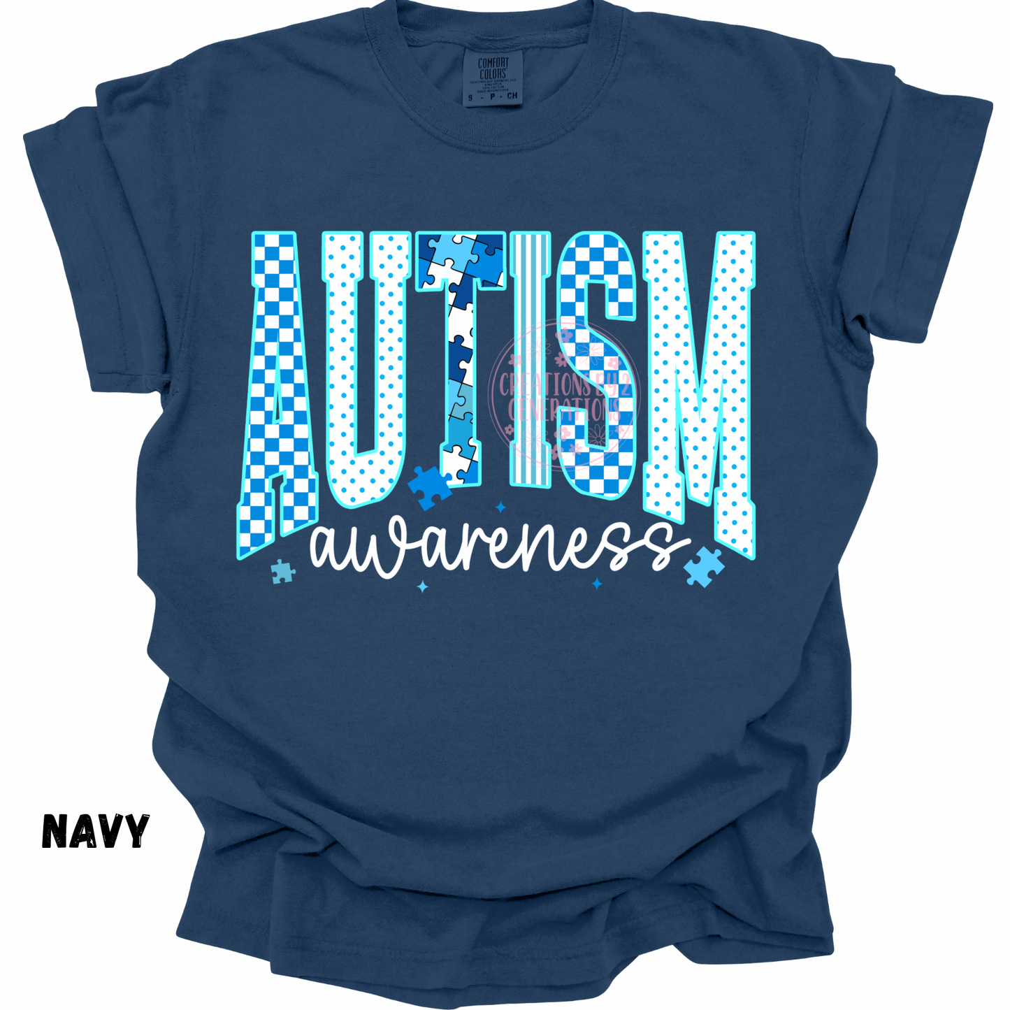 AUTISM AWARENESS BLUE & WHITE PREORDER