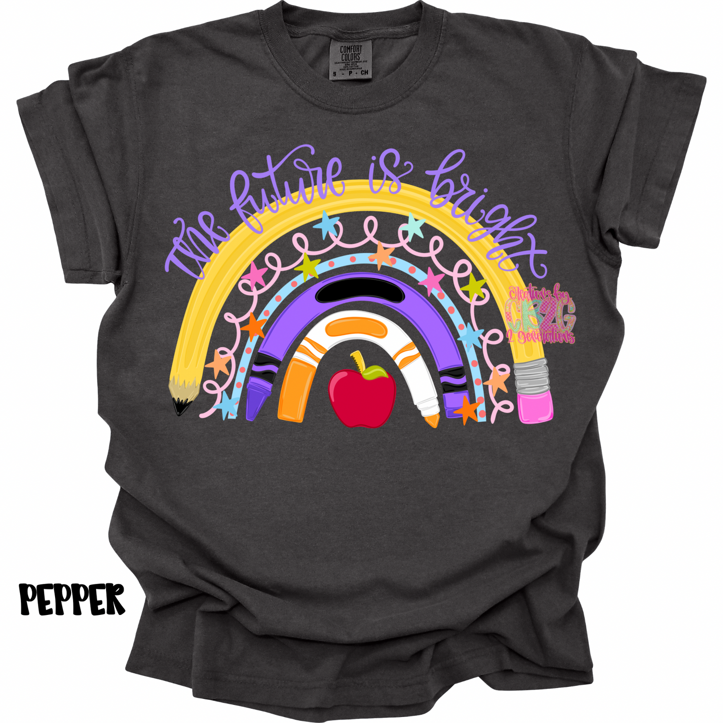THE FUTURE IS BRIGHT SCHOOL RAINBOW PREORDER