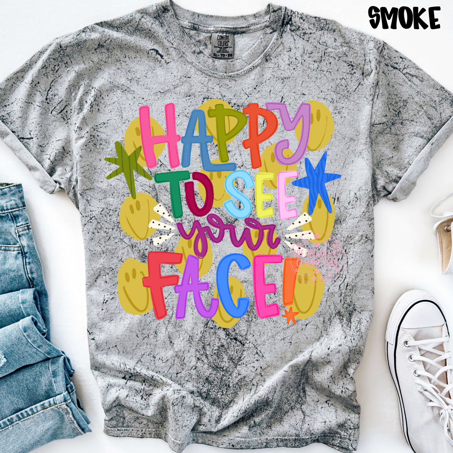HAPPY TO SEE YOUR FACE WITH SMILEY FACES PREORDER