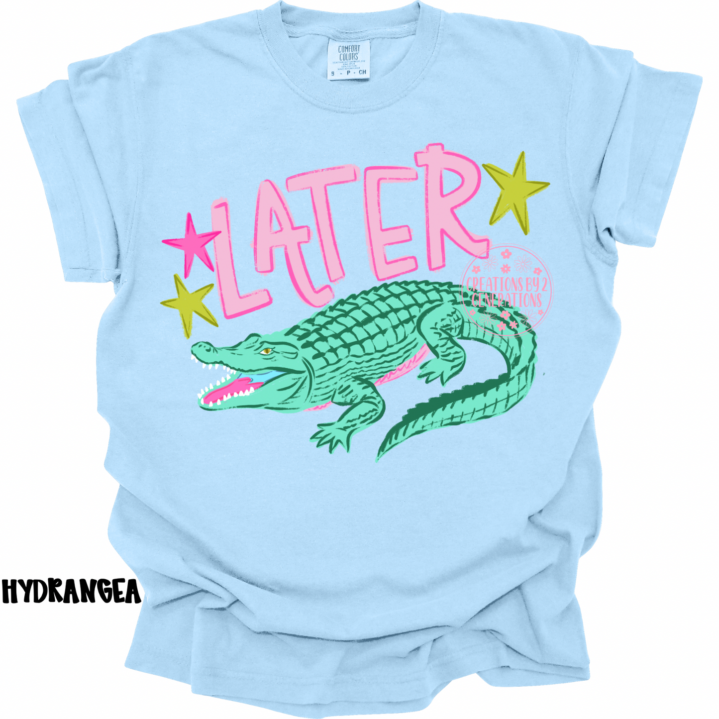 LATER GATOR (FRONT DESIGN) AFTER WHILE CROCODILE (BACK DESIGN) PINK PREORDER