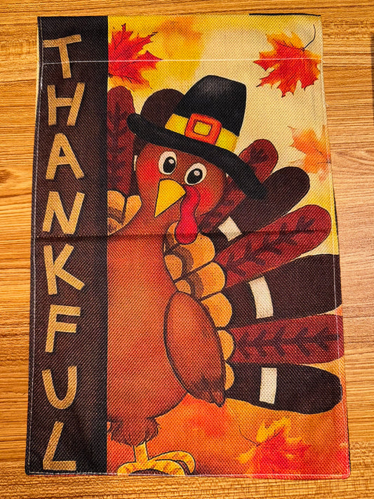TURKEY THANKFUL FLAG