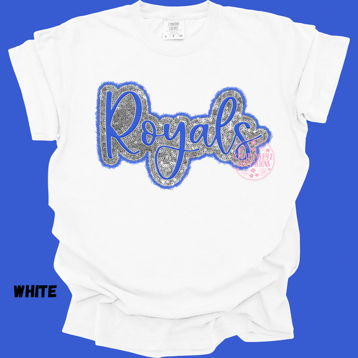 ROYALS CURSIVE FAUX SEQUINS PREORDER
