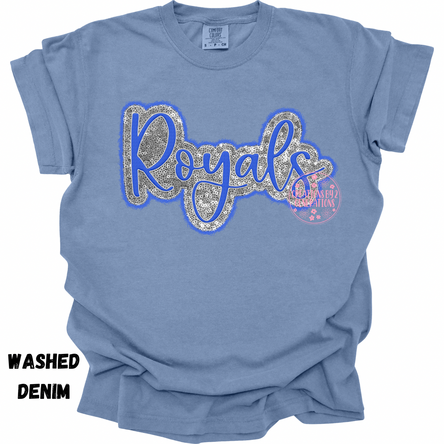 ROYALS CURSIVE FAUX SEQUINS PREORDER