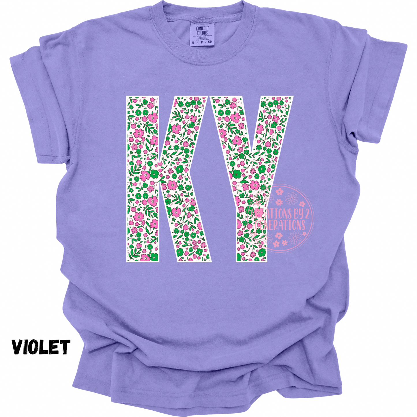 KY PINK GREEN FLORAL