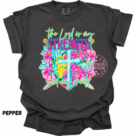 THE LORD IS MY STRENGTH AND MY SHIELD PRINT