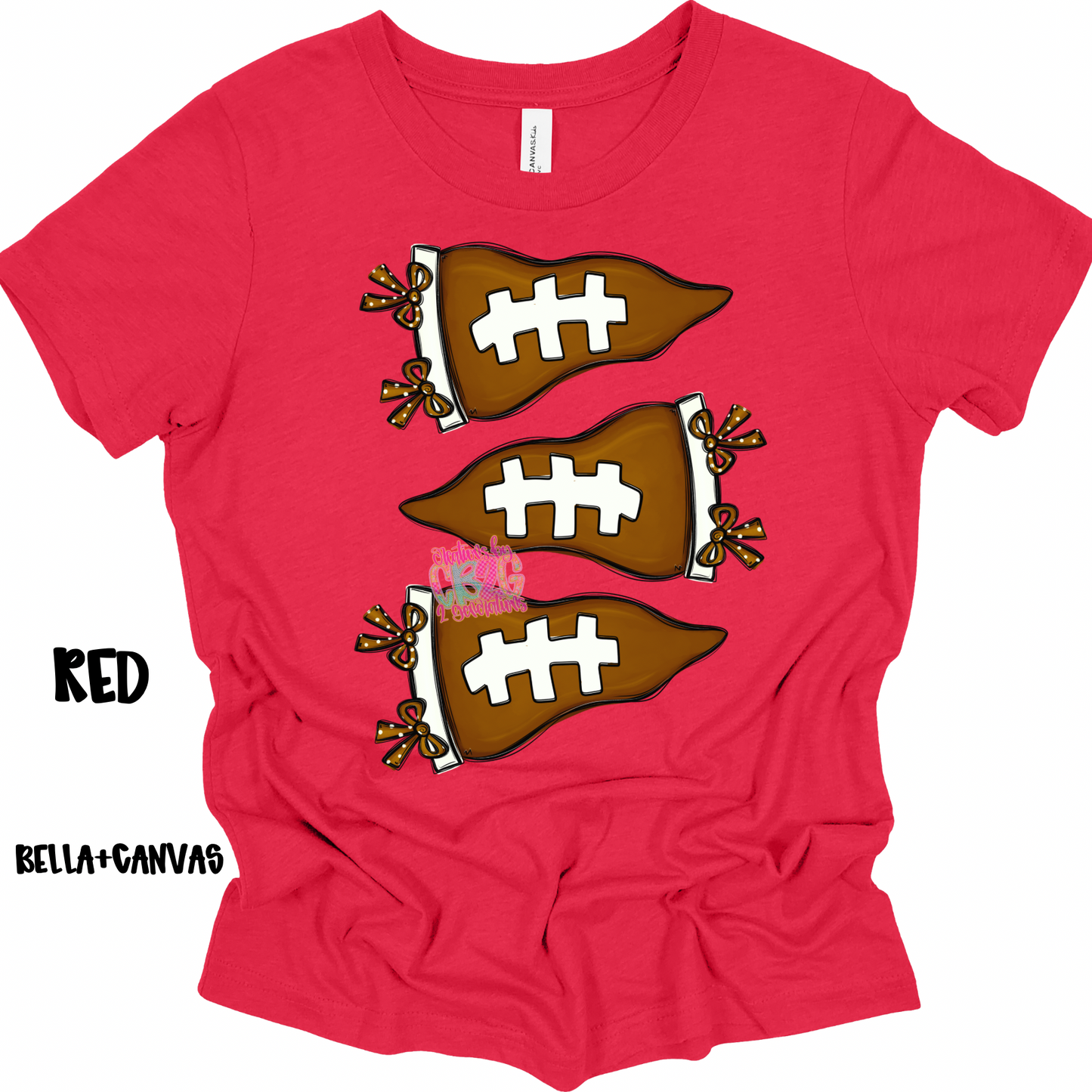 3 FOOTBALL PENNANT BELLA+CANVAS PREORDER (TODDLER)