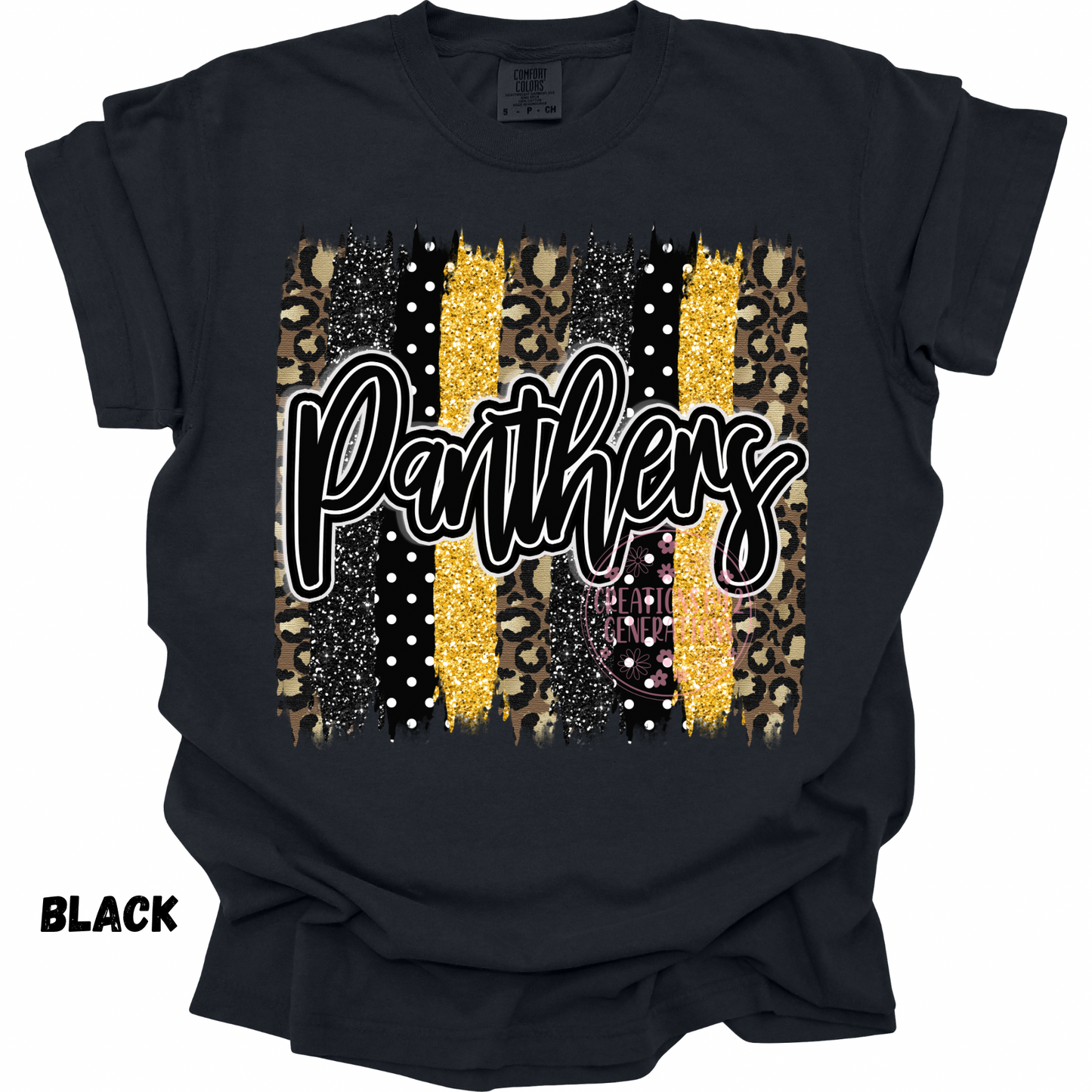 PANTHERS BLACK & GOLD BRUSHSTROKES PREORDER