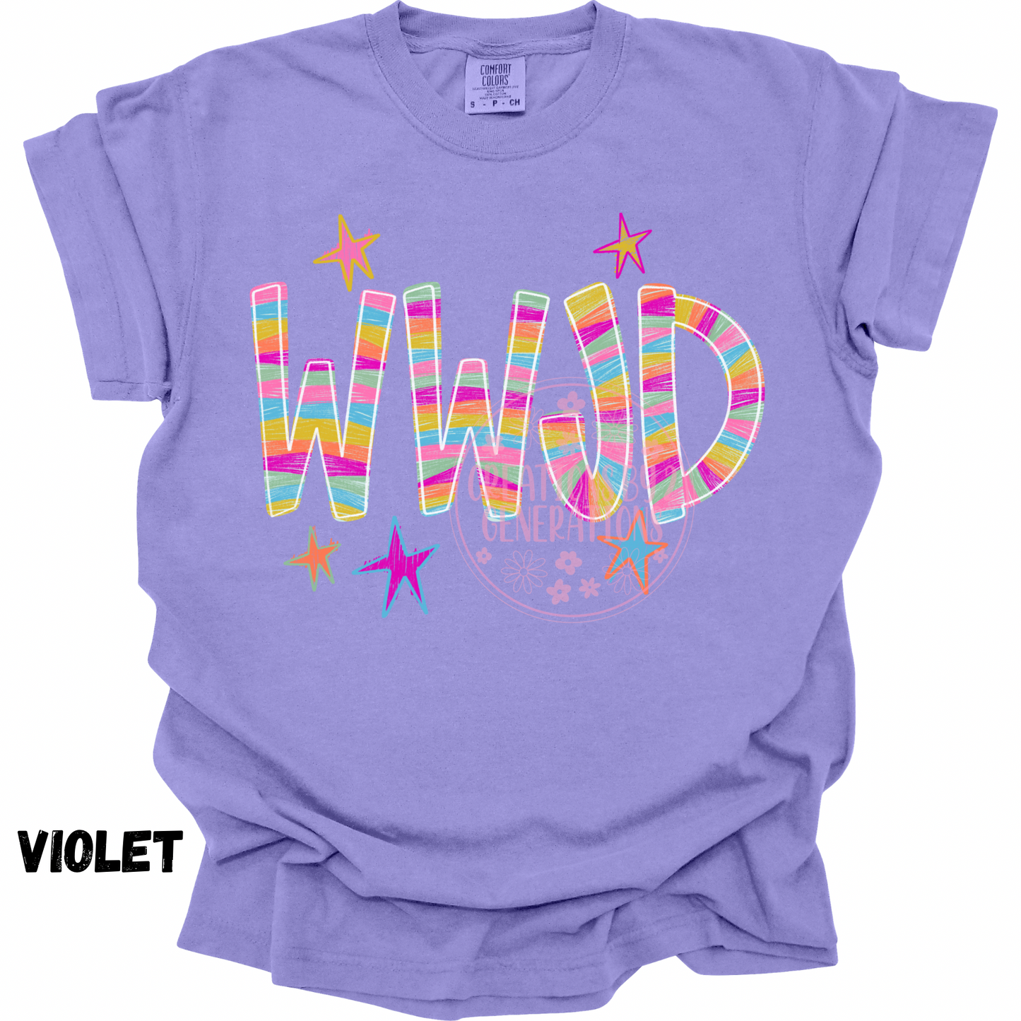 WWJD COLORFUL STRIPES PREORDER
