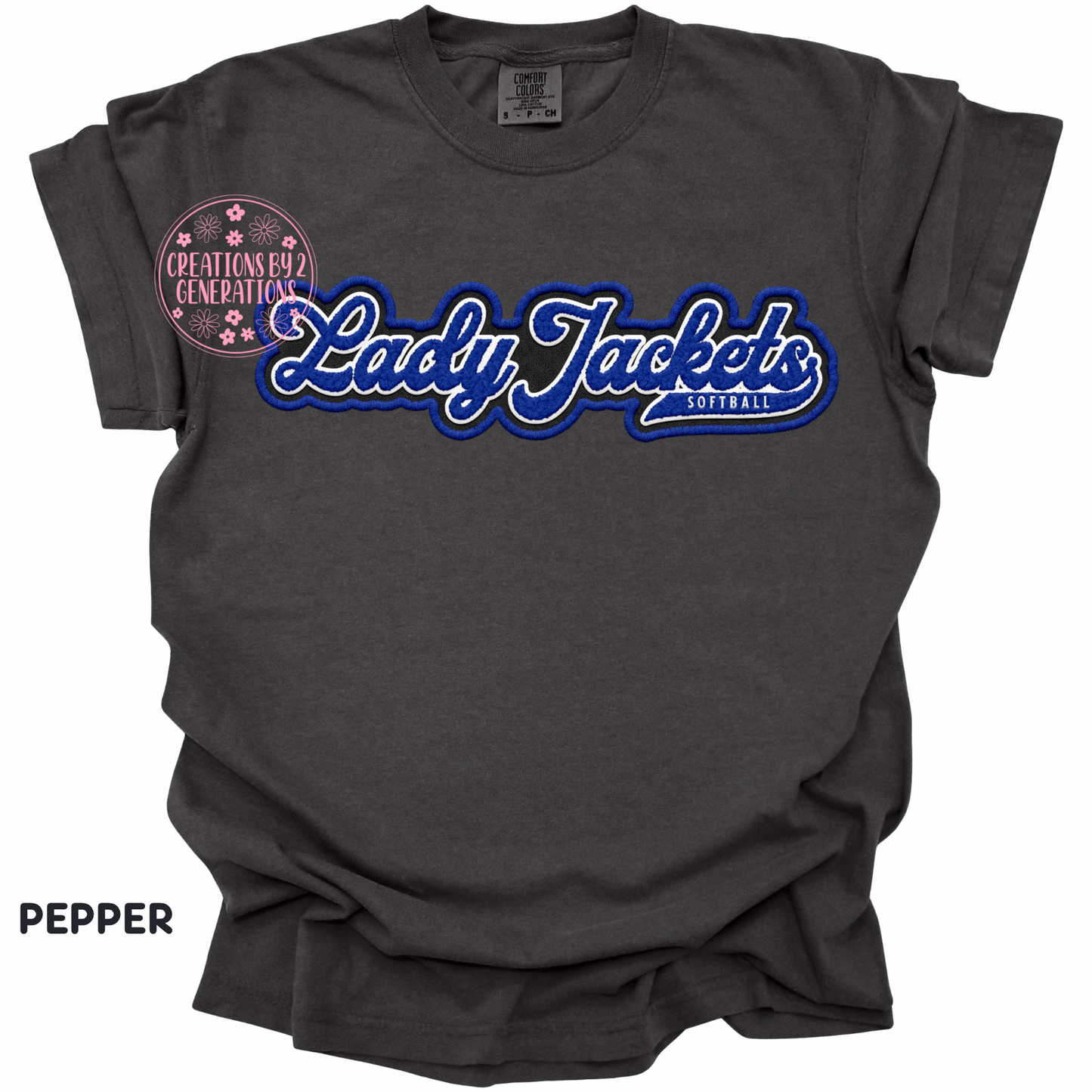 LADY JACKETS SOFTBALL FAUX EMBROIDERY PREORDER