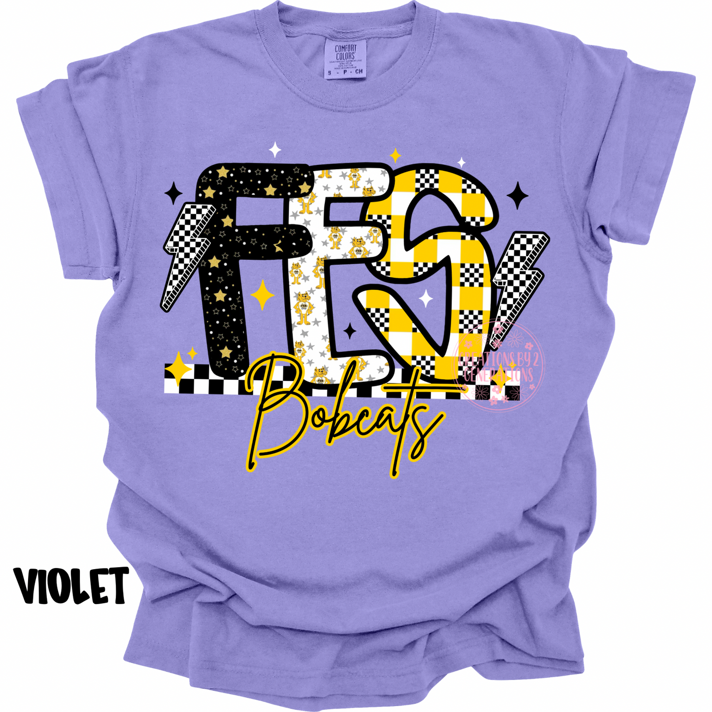 FES BOBCATS CHECKERED WITH LIGHTENING BOLTS PREORDER (YOUTH)