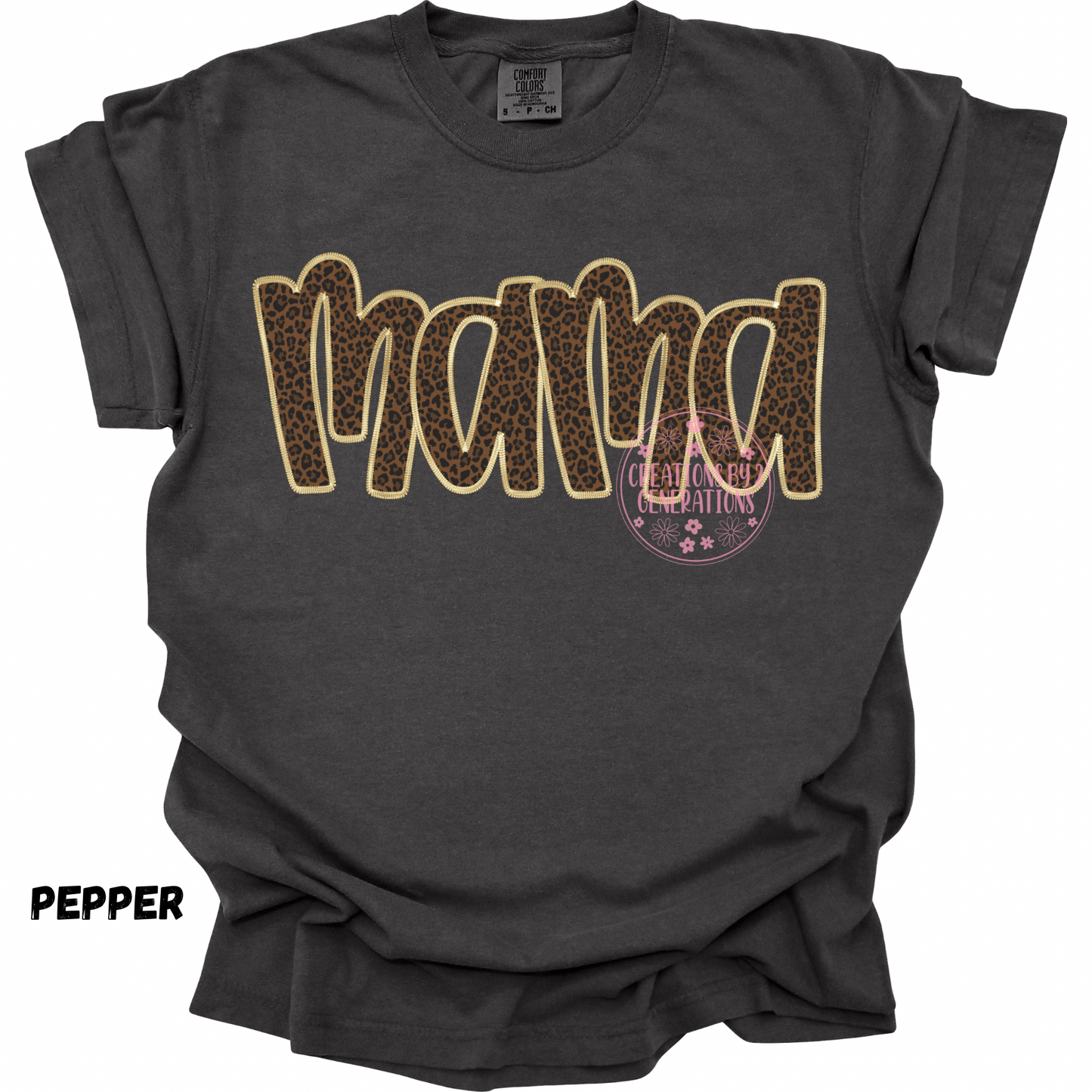 MAMA LEOPARD WITH GOLD STITCH PREORDER