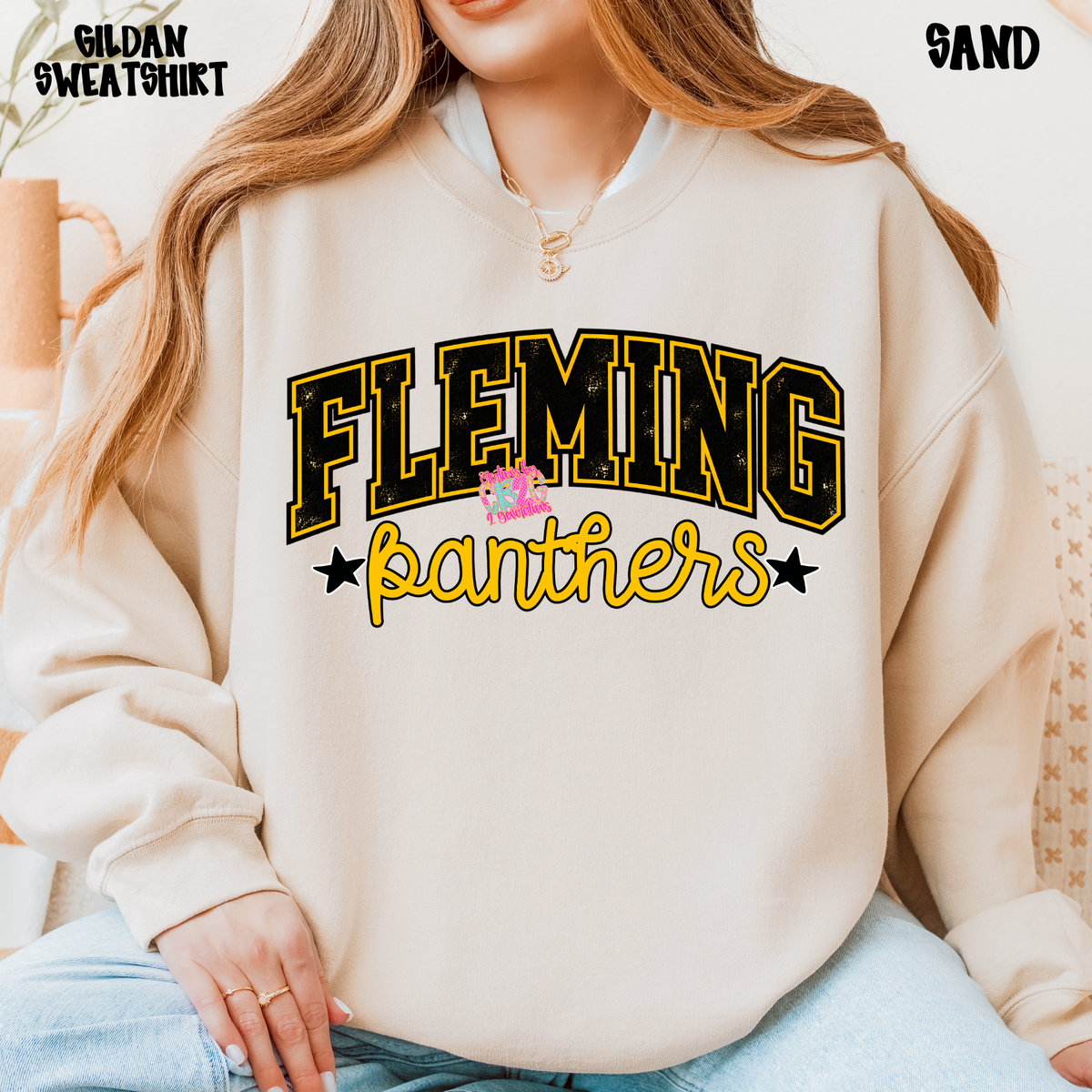 FLEMING PANTHERS DISTRESSED LOOK PREORDER
