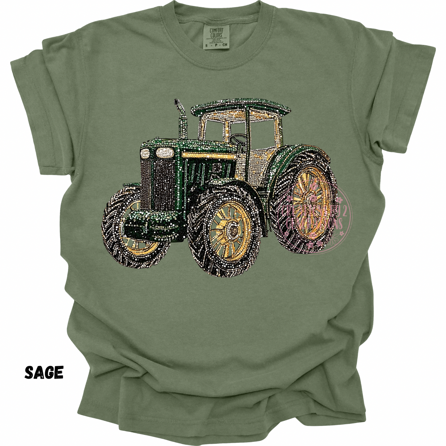 TRACTOR FAUX RHINESTONES