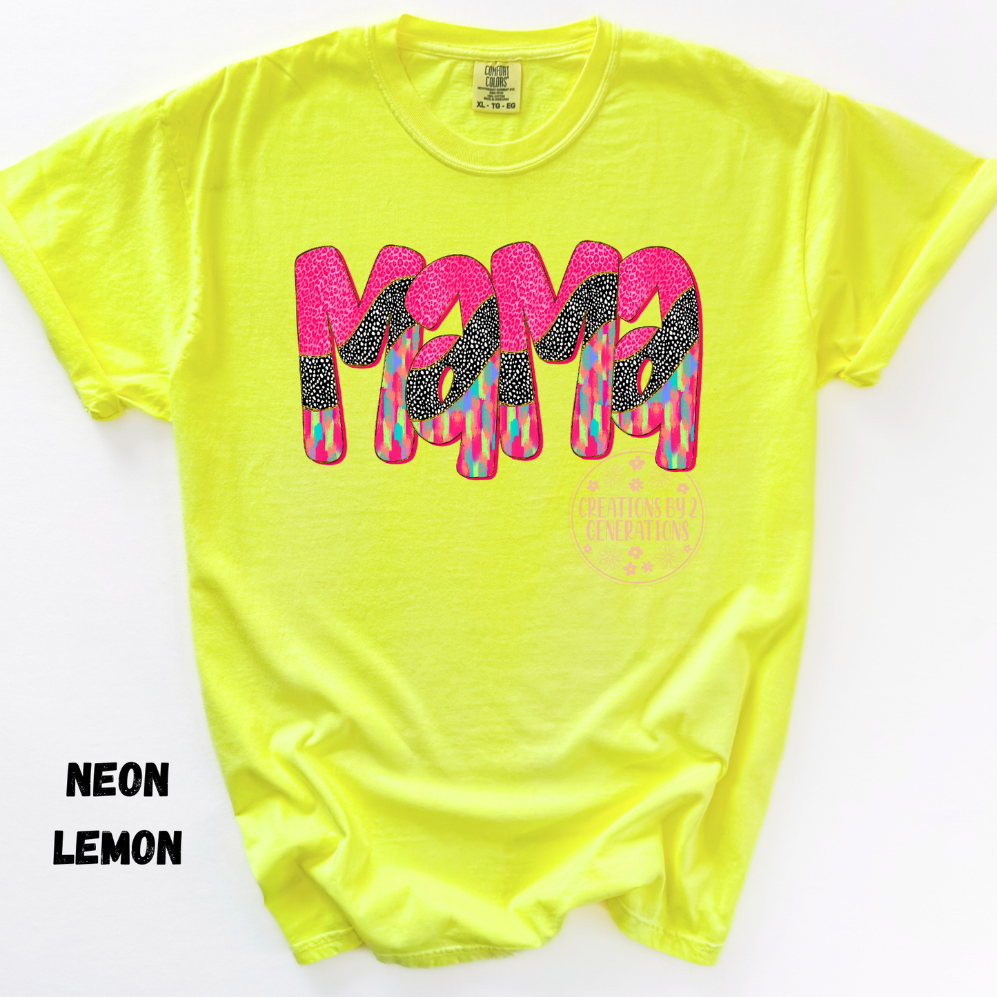 MAMA PINK/BLACK/COLORFUL BRUSH STROKES PREORDER