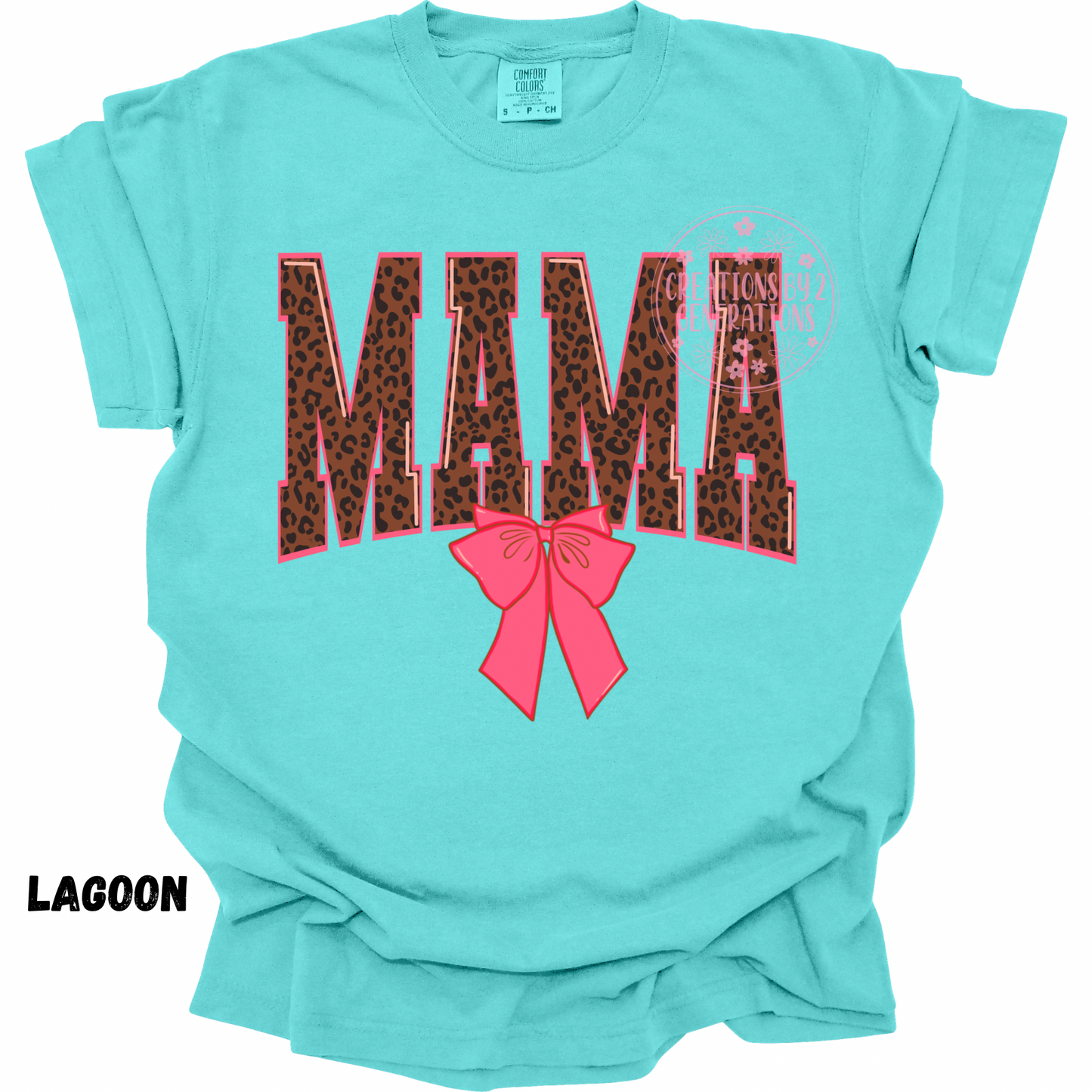 MAMA LEOPARD WITH PINK BOW