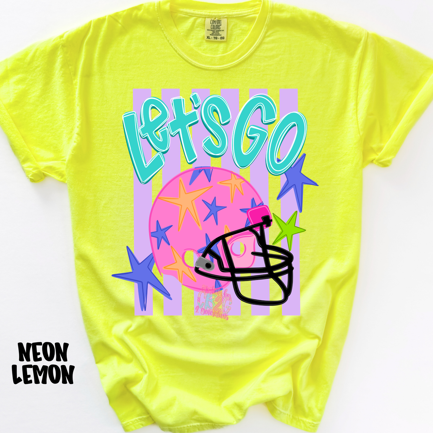 LET’S GO PINK HELMET WITH STRIPES COLORFUL PREORDER