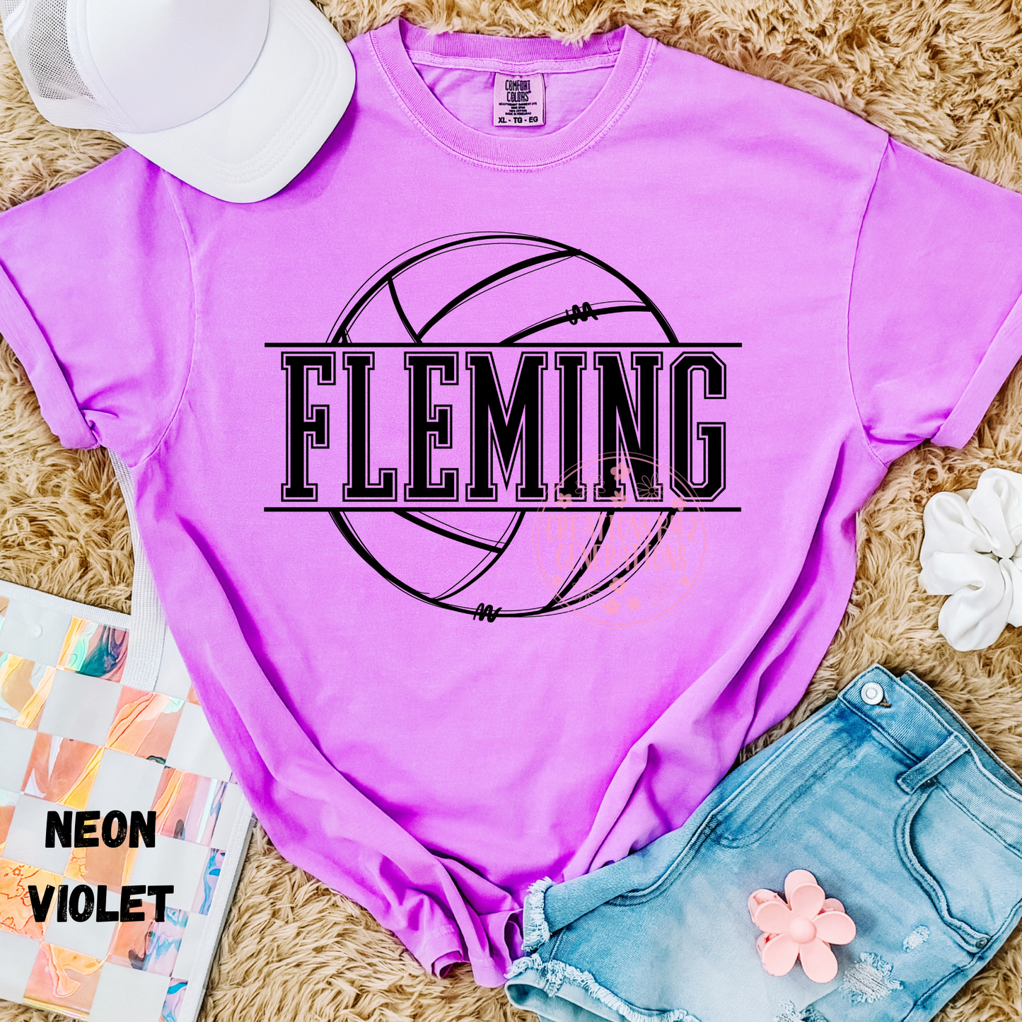 FLEMING VOLLEYBALL BLACK OUTLINE PREORDER